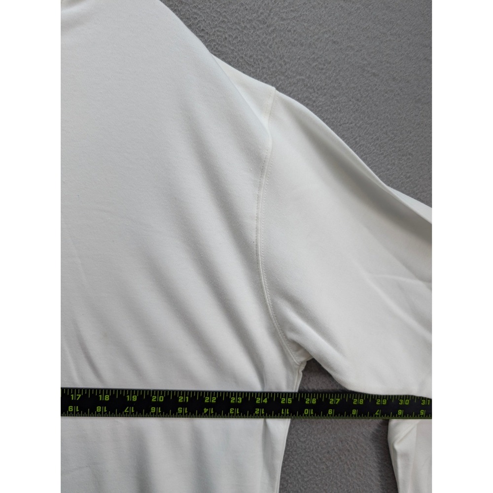 St. John's Bay Top Women's Size XL White Mock Neck Long‎ Sleeve Pullover 2pcs - Picture 6 of 11